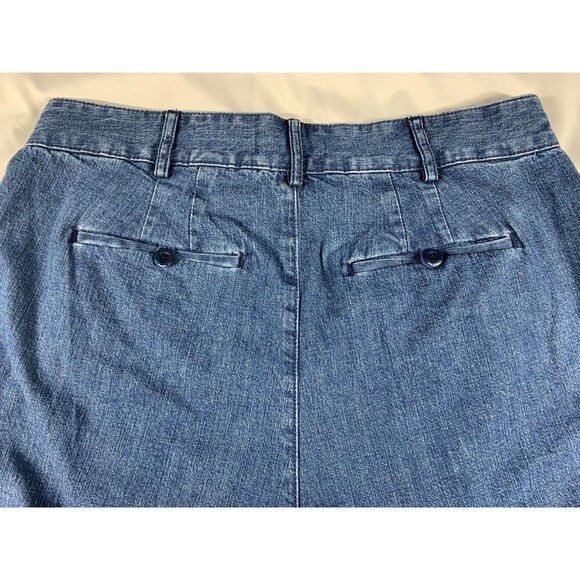 MADEWELL  Wide Leg Jeans Size 12 Blue Denim Trouser NWT Bohemian 70s Culottes - Picture 12 of 12